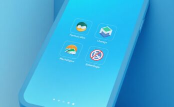 Flux Dev A modern mobile phone with a vibrant highdefinition s 0